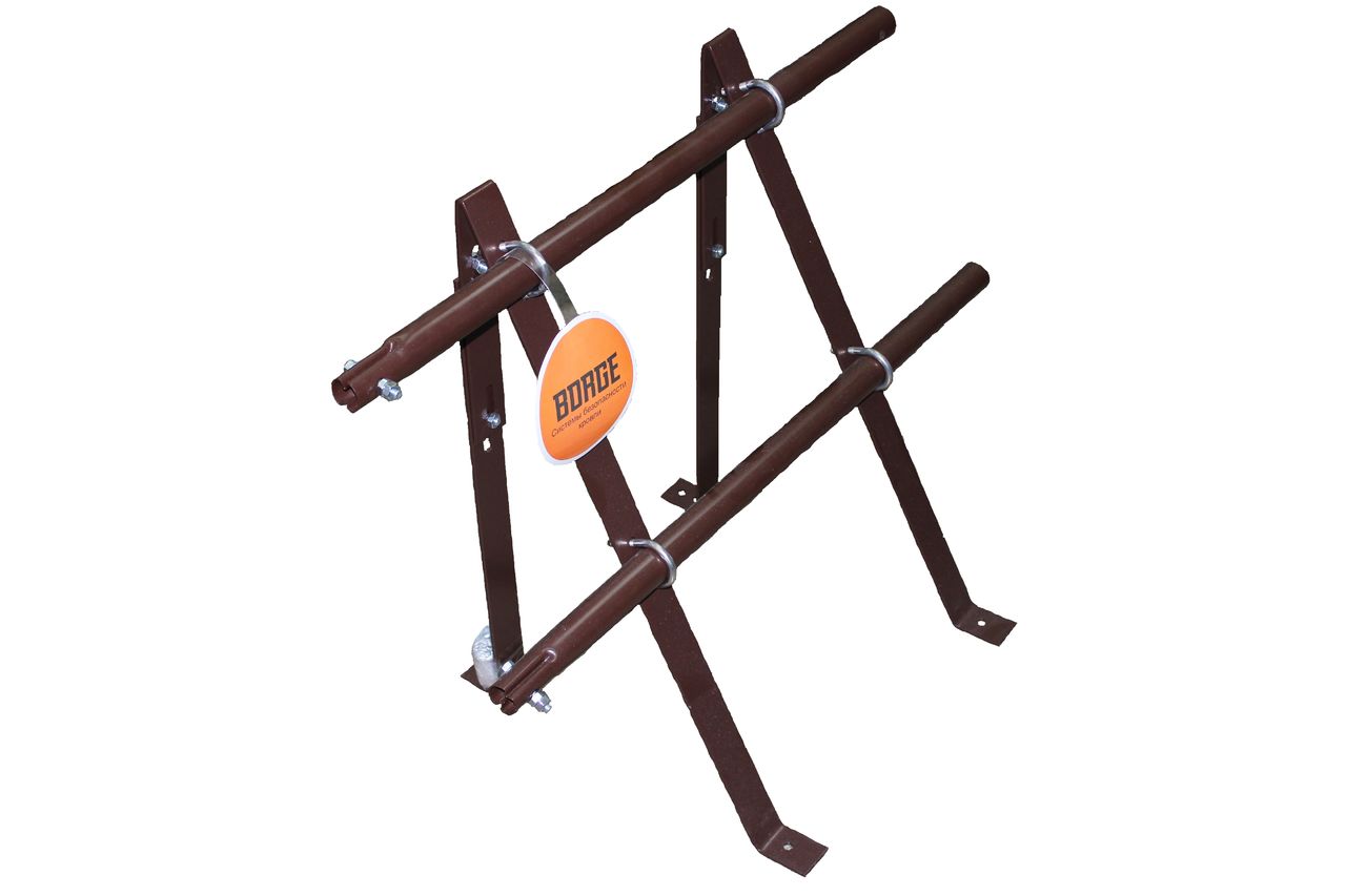  ограждение Борге Эконом изготовлено из неоцинкованного металла           - круглая труба Ø 32 мм  - толщина трубы 1 мм  - 3 опоры толщиной 4 мм  - комплект крепежа  - порошковая окраска 